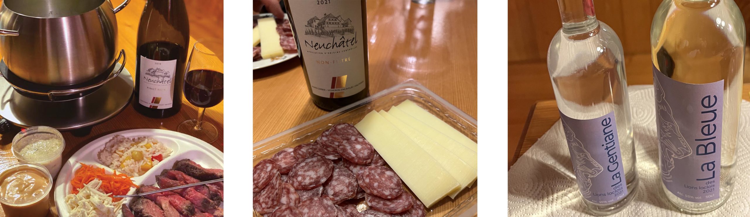 Images de présentation du kit fondue, kit apéro et digestifs